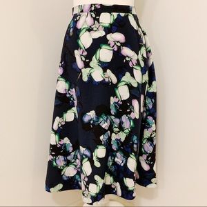 Banana Republic Floral Midi Skirt Sz 10 NWT